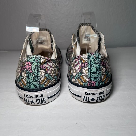 Converse All Star Sugar Skull Day of the Dead Low Top Sneakers - Picture 8 of 11